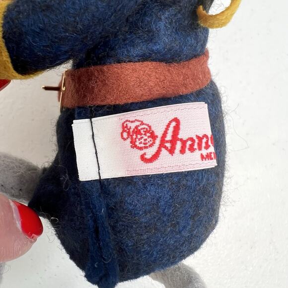 Annalee Thanksgiving 7" Pilgrim Mouse With Basket Apple ‘98 USA Made Replacement - Picture 6 of 8